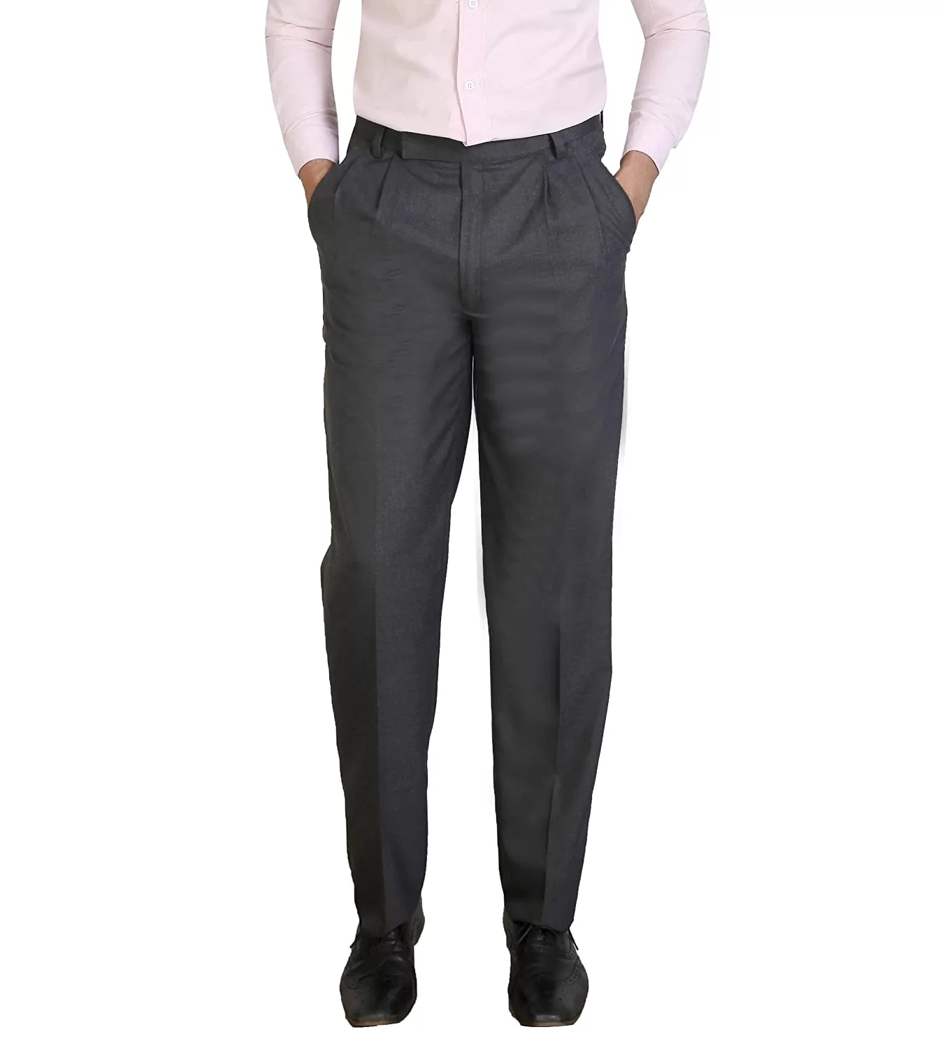 Grey Solid Men Formal Trouser, Slim Fit at Rs 350 in Bhilwara | ID:  2850158105412