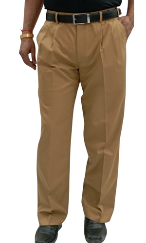 Heavyweight Cotton Trousers - Brown | Trousers | Oliver Brown