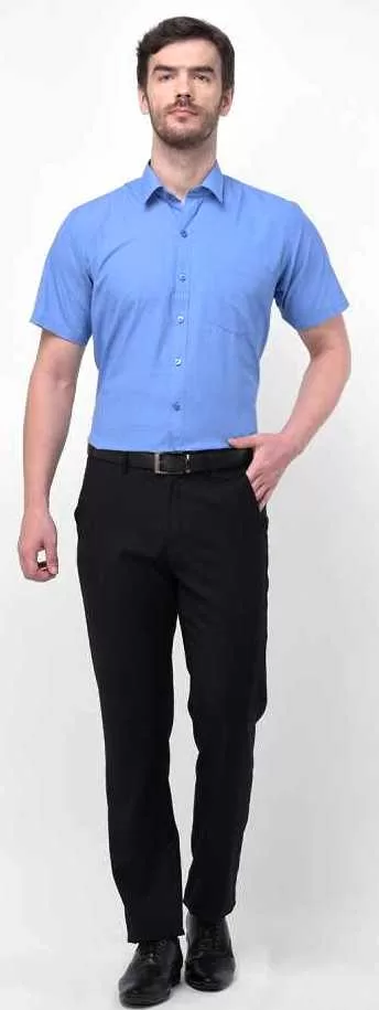 TechPro Formal Blue Solid Shirt - Nitro